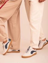 Immaculate Vegan - NAE Vegan Shoes Sidney Unisex Vegan Suede Sneakers | White & Blue