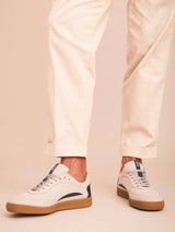 Immaculate Vegan - NAE Vegan Shoes Sidney Unisex Vegan Suede Sneakers | White & Blue