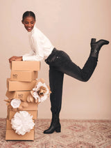 Immaculate Vegan - NAE Vegan Shoes Tulia Women's Vegan Leather Mid Calf Boots | Black