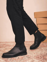 Immaculate Vegan - NAE Vegan Shoes Denis Men's Vegan Leather Chelsea Boots | Black