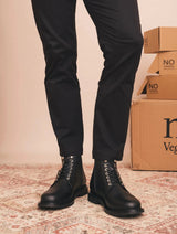 Immaculate Vegan - NAE Vegan Shoes Jules Men's Vegan Leather Lace Up Boots | Black