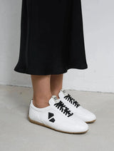 Immaculate Vegan - Bohema Racer Corn Leather Vegan Sneakers | White