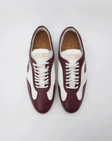 Immaculate Vegan - Bohema Racer Corn Leather Vegan Sneakers | Burgundy & White