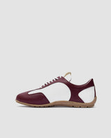 Immaculate Vegan - Bohema Racer Corn Leather Vegan Sneakers | Burgundy & White