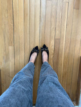 Immaculate Vegan - MOMOC Vegan Ballerinas With Bow | Black