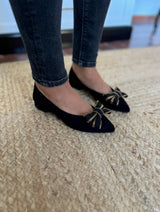 Immaculate Vegan - MOMOC Vegan Ballerinas With Bow | Black