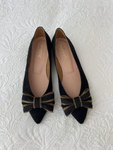 Immaculate Vegan - MOMOC Vegan Ballerinas With Bow | Black