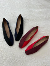 Immaculate Vegan - MOMOC Two-Tone Vegan Ballerinas | Black & Navy