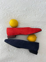 Immaculate Vegan - MOMOC Two-Tone Vegan Ballerinas | Black & Navy