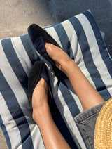 Immaculate Vegan - MOMOC Two-Tone Vegan Ballerinas | Black & Navy