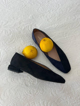 Immaculate Vegan - MOMOC Two-Tone Vegan Ballerinas | Black & Navy
