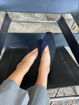 Immaculate Vegan - MOMOC Two-Tone Vegan Ballerinas | Black & Navy