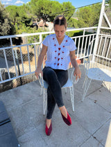 Immaculate Vegan - MOMOC Two-Tone Vegan Ballerinas | Red & Burgundy