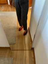 Immaculate Vegan - MOMOC Two-Tone Vegan Ballerinas | Red & Burgundy