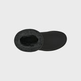 Immaculate Vegan - New Orchard Classic Unisex Vegan Faux Sheepskin Short Boots | Black