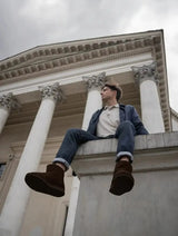 Immaculate Vegan - New Orchard Classic Unisex Vegan Faux Sheepskin Short Boots | Brown