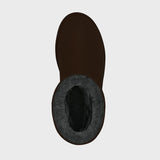 Immaculate Vegan - New Orchard Classic Unisex Vegan Faux Sheepskin Short Boots | Brown