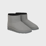 Immaculate Vegan - New Orchard Classic Unisex Vegan Faux Sheepskin Short Boots | Grey