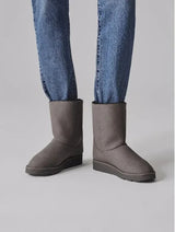 Immaculate Vegan - New Orchard Classic Unisex Vegan Faux Fur Medium Boots | Grey