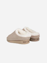 Immaculate Vegan - New Orchard Classic Unisex Vegan Faux Sheepskin Slippers | Beige
