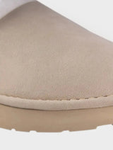 Immaculate Vegan - New Orchard Classic Unisex Vegan Faux Sheepskin Slippers | Beige