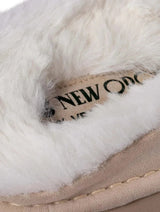 Immaculate Vegan - New Orchard Classic Unisex Vegan Faux Sheepskin Slippers | Beige