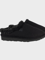 Immaculate Vegan - New Orchard Classic Unisex Vegan Faux Sheepskin Slippers | Black
