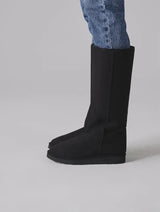 Immaculate Vegan - New Orchard Classic Unisex Vegan Faux Fur Long Boots | Black