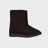 Immaculate Vegan - New Orchard Classic Unisex Vegan Faux Fur Medium Boots | Brown With Black Fur