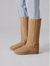 Immaculate Vegan - New Orchard Classic Unisex Vegan Faux Fur Long Boots | Beige