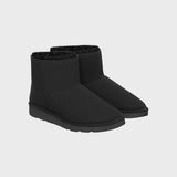 Immaculate Vegan - New Orchard Classic Unisex Vegan Faux Sheepskin Short Boots | Black Crystal