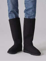 Immaculate Vegan - New Orchard Classic Unisex Vegan Faux Fur Long Boots | Black