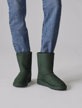 Immaculate Vegan - New Orchard Classic Unisex Vegan Faux Fur Medium Boots | Green