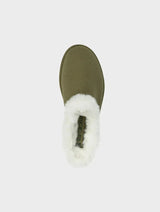 Immaculate Vegan - New Orchard Classic Unisex Vegan Faux Sheepskin Slippers | Khaki