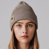 Immaculate Vegan - New Orchard Lumberjack Recycled Vegan Beanie | Beige Natural Beige