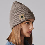 Immaculate Vegan - New Orchard Lumberjack Recycled Vegan Beanie | Beige Natural Beige
