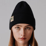 Immaculate Vegan - New Orchard Classic Vegan Organic Cotton Beanie | Black Charcoal Black