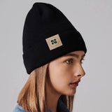 Immaculate Vegan - New Orchard Classic Vegan Organic Cotton Beanie | Black Charcoal Black