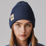 Immaculate Vegan - New Orchard Lumberjack Recycled Vegan Beanie | Navy Navy Blue
