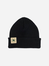 Immaculate Vegan - New Orchard Winter Vegan Combed Cotton Beanie | Black Charcoal Black