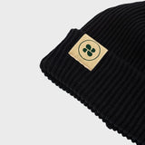 Immaculate Vegan - New Orchard Winter Vegan Combed Cotton Beanie | Black Charcoal Black