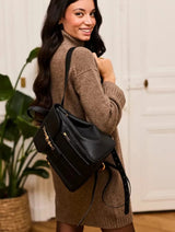 Immaculate Vegan - Minuit sur Terre Falabella Vegan Leather Backpack | Black