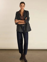 Immaculate Vegan - Baukjen Organic Cotton Zip Collar Top | Dark Chocolate