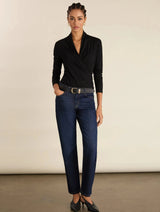 Immaculate Vegan - Baukjen Gylda Wrap Top | Caviar Black