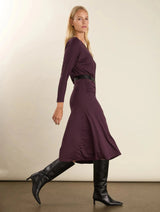 Immaculate Vegan - Baukjen Sarah Jersey Midi Dress | Plum
