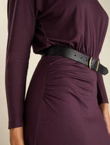 Immaculate Vegan - Baukjen Sarah Jersey Midi Dress | Plum