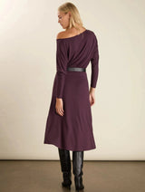 Immaculate Vegan - Baukjen Sarah Jersey Midi Dress | Plum