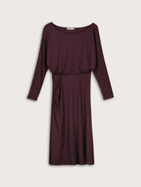Immaculate Vegan - Baukjen Sarah Jersey Midi Dress | Plum