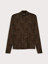 Immaculate Vegan - Baukjen Lucy Turtleneck Top | Chestnut Leopard