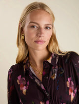 Immaculate Vegan - Baukjen Charlotte Printed Midi Dress | Plum Floral